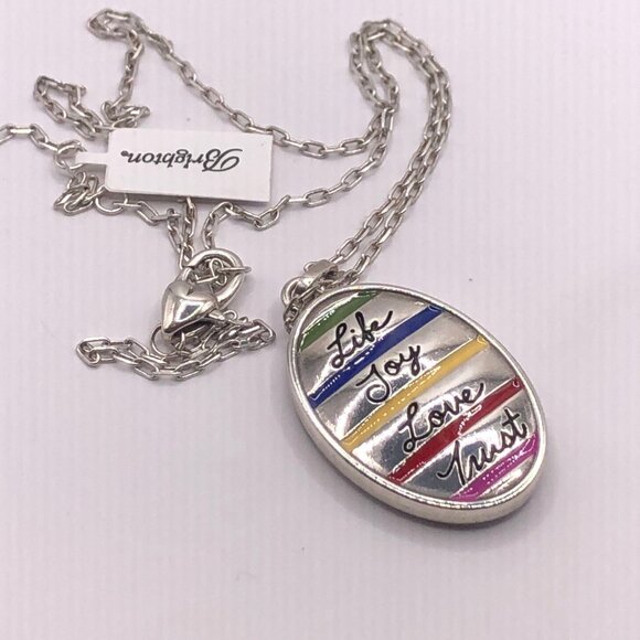 Brighton SIMPLY CHARMING JOY LIFE LOVE  TRUST NECKLACE - Picture 4 of 4